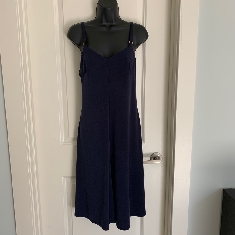 Calvin Klein Slip Dress Sz. 6 Navy Blue NWT